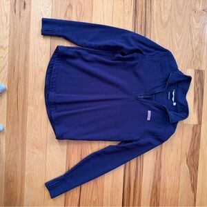 Women’s Vineyard Vines Navy Blue Dreamcloth Quarter-Zip Shep Shirt